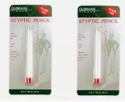 Lot of 2 - CLUBMAN Styptic Pencil STOPS BLEEDING FAST Non Stinging