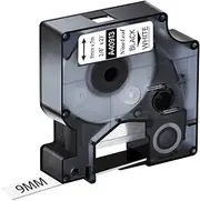 NineLeaf 1 Pack Compatible for DYMO D1 40913 S0720530 9mm 3/8" x 23ft Black on White Label Tape Refill Work in LabelManager 160 280 420P 360D 210D PnP 500TS LabelWriter 450 Duo ColorPop Label Maker