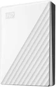 WD 5TB My Passport Portable External Hard Drive HDD with Password Protection and Backup Software, White - WDBPKJ0050BWT-WESN