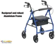 Aluminium Lightweight Rollator – Outdoor ( R8BL-61 – Blue)