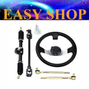 12'' Inch Steering Wheel Tie Rod Adjustable Shaft Kit Go Kart 110cc 125cc 150