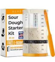 Sourdough Starter Kit, Pro 34 OZ Sourdough Starter Jar, Sourdough Jar,