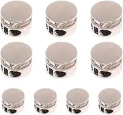 Spring Cord Lock,Toggles Drawstring Clip Paracord Lock Metal - Metal, Sturdy Paracord Lock, Spring Toggle Stopper Fastener, Secure for Backpacks, Luggage, Sportswear