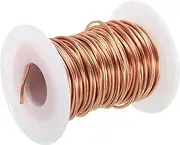 uxcell 45.93 Feet Solid Bare Copper Wire,14 Gauge 99.96% Pure Copper Wire 1.6mm Soft Beading Wire Metal Plant Stem Ties for Jewelry Craft (14m)