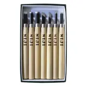 Niji Yasutomo Wood and Linoleum Cutting Set, Set of 7