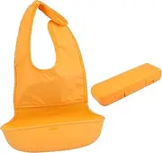 JOINPAYA Bib Muslin Weaning Bandana Apron Eating Apron Cotton Blend Yellow