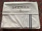 SFERRA 77320 Grand Hotel Flat Sheet NWT navy/white King