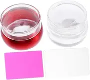 SOESFOUFU 2 Sets Nail Art Stamper Set Manicure Tools Kit Diy Nail Polish Transfer Stamper