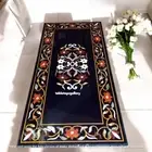 36"x48" Black Marble Multi Stone Kitchen Slab Console Bar Dining Table Furniture