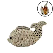 Nevenka Mini Women Fish Evening Bags Crystal Clutch Purse Rhinestone Handbags with Chain-9