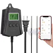 WiFi Heat Mat Reptile Thermostat Controller Temperature Controller with 2 Pro...