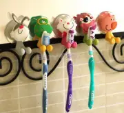 Cartoon Animal Toothbrush Holder Wall Mounted Sucker Bathroom Suction Cup J*RR