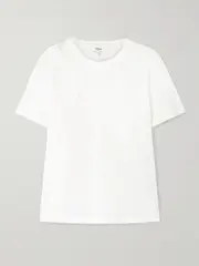 [Chloé] Chloé - Crochet-trimmed Cotton-jersey T-shirt - White - small small White