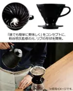 【沐湛咖啡】2018日本手沖冠軍 聯名濾杯 HARIO V60 02 錐形濾杯 黑色 粕谷哲 KDC-02-B 現貨