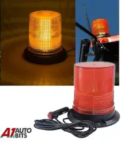 80 LED XL Amber Warning Strobe Light Recovery Flashing Beacon Lamp Bolt Fixing