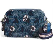 Ted Baker- DARLINO- Graphic Floral Print Leather Camera Bag- Blue- NWT- $210