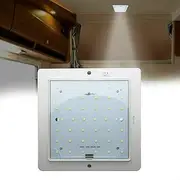 RV Campervan Light - LED Interior Lighting 12V Downlight Caravan Motorhome Ceiling Lights Chrome Warm White