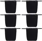 [Sucrain] 6pcs Lady Lace Clip-on Mock Camisole Bra Insert Overlay Modesty Panel Vest Bra for Anti Peep Cleavage Cover-up Invisible