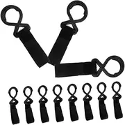 WESIEVYA 12pcs Durable Multi Purpose Stroller Hooks Heavy Duty Bag Clips for Walker Wheelchair Pram Accessories Loop for Secure Attachment