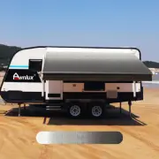 Caravan Replace Fabric for 14' Roll out RV Awning (Fabric 13'2'') Black Fade