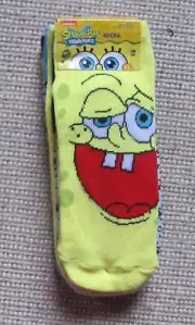 Spongebob Squarepants Low Cut Socks 5-Pack Size 4-10 NEW NWT 12