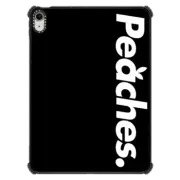 iPad Air 11-inch (M2/M3) iPad Impact Case Peaches. Black Logo iPad Case