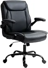 Artiss Gaming Chair Ergonomic Office Chairs Height Adjustable Leather Computer Desk Seat with 135° Recline, High Back and 360°-Swivel Seating Black for Executive Home