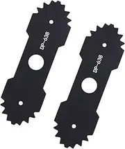 2 PCS Lawn Mower Edger Blades with Teeth, Lawn Trimming Machine Blade, Electric Lawn Edger Blade Compatible with Ryobi Edger RY13050 RY13050A RY15518 RY40030, Heavy Duty Steel Edger Blade Replacement