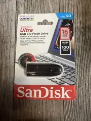 SanDisk Ultra USB 3.0 Flash Drive - 16 GB - 100 MB/S - BRAND NEW