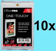 10 Ultra Pro 75pt ONE TOUCH UV Magnetic Card Case Holders Display Sports Trading