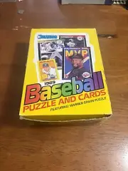 1989 Donruss Baseball Puzzle And Cards Box 36 Wax Packs BOX NOT SEALED