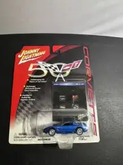 WHITE LIGHTNING 1995 CORVETTE 2002 JOHNNY LIGHTNING CORVETTE 50TH ANNIVERSARY