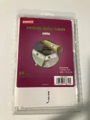 New Staples Postage Meter Lables White