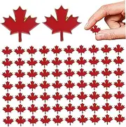 [CurcKua] Canada Pin, 100PCS Maple Leaf Canada Souvenir Lapel Pin, Metal Red Enamel Canada Flag Pins, Mini Brooch Pin Jewelry for Men Women Gifts Canada Flag Flag Pins Canada Souvenir