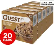 5 x 4pk Quest Protein Bars Chocolate Chip Cookie Dough