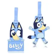 Bluey Luggage Tag for Boys 2 Piece Set | 4.25" Bluey Kids Luggage Tags for Su...