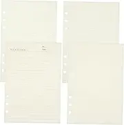 Gogogmee A5 Size Loose Leaf Notebook Refills 4 Pack Planner Inserts Binder Inserts Graph Paper Lined Loose Leaf Paper