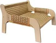 Rissunkv Cat Hammock Bed,Pet Couch Elevated Cat Bed Hammock | Breathable Raised Dog Sofa Lounge Chair for Puppy Small Dogs Sleeping Indoor Outdoor Living Room Bedroom Summer