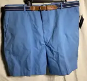 Vtg Knightsbridge Polyester / Cotton Casual Shorts Regular Fit Men's Blue 38 USA