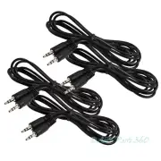 4 5FT 3.5MM AUX AUXILIARY STEREO CABLE CORD IPAD IPHONE IPOD NANO CAR MP3 BLACK