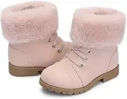 [shoeslocker] Girls Toddler Boots Warm Lightweight Winter Ankle Boot Seasonal Fashion