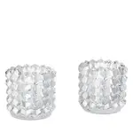 Baccarat Zig Zag Votives Candle Holders, Set of 2