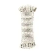 Amazon Basics Natural Cotton Braided Rope, All-Purpose, Clothesline, 3/16 Inch x 50 Foot (4.5mm x 15m), Off White