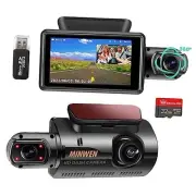 Dual Dash Camera for Cars, Dash Cam Front and Inside, 1440P Dashcam Front +