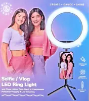 10” Selfie Ring Light LED Light with Remote Control Tripod Stand Phone Holder