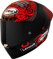 Suomy S1-XR GP Pecco Bagnaia Replica 2024, full face helmet , color: Matt Black/Red , size: M