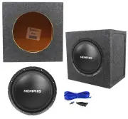Memphis Audio SRX1040 10" 400w SRX 4 Ohm Car Subwoofer+Sealed Sub Box Enclosure
