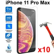 10pcs Tempered Glass 9H Guard screen protector for Apple iPhone 11 PRO MAX Front