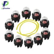 10×TwinPipe Primer Bulb+Fuel Line Carburetor 188-512 For Stihl Ryobi Husqvarna