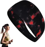 Mirpuytn Exercise Headband - Breathable Elastic Running Headbands,Portable Sweatbands for Daily Wear, Soft Sweatbands for Yoga Cycling